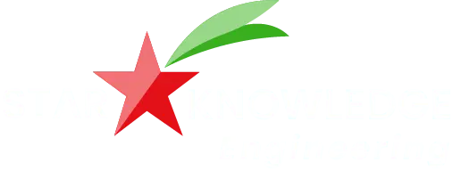 Star-Knowledge Engineering Services official brand logo (white color) for corporate civil, MEP, and BIM engineering consulting.